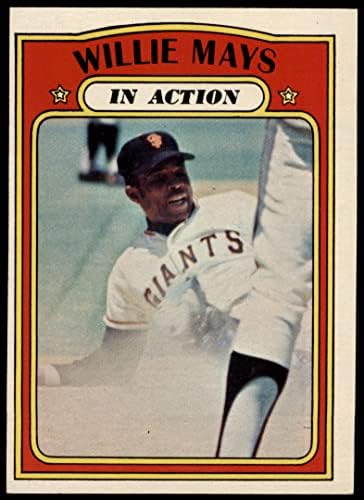 1972 Topps 50 В действие Уили Мейс Сан Франциско Джайентс (Бейзболна картичка), БИВШ Джайентс
