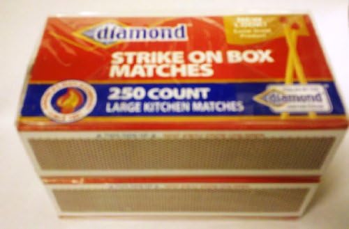 Diamond Дървена Чирк на кутията Големи кухненски Кибрит, 2 опаковки от 250 броя (общо 500 броя)