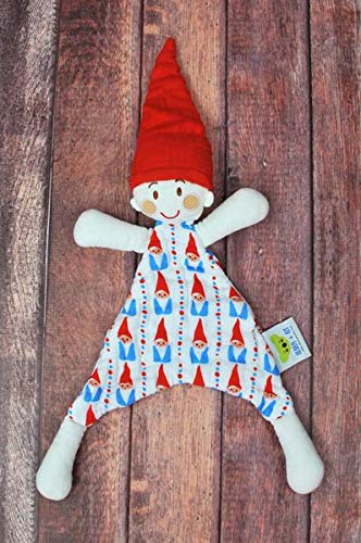Комплект Oliver + от памук премиум клас- Sven The Gnome - Червено-синьо Джудже - Памучен играчка Snuggle