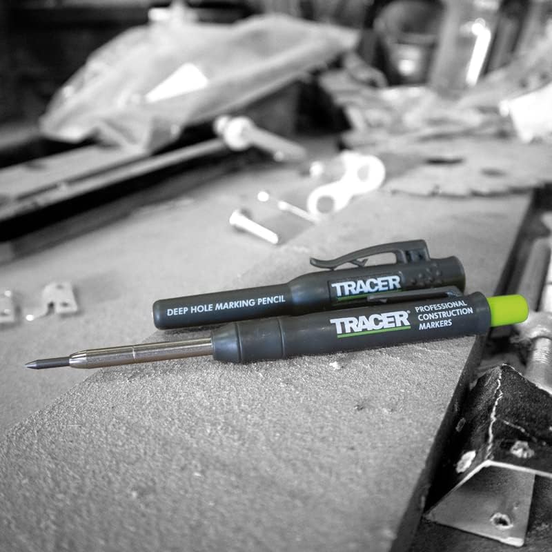 Молив за маркиране дълбоки дупки TRACER с 6-кратно Сменен грифелем и прилагаемыми към него кобурами за маркиране