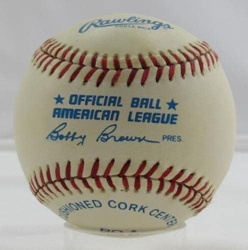 Това Томи Хенрих Подписа Автограф Rawlings Baseball B103 - Бейзболни топки с автографи