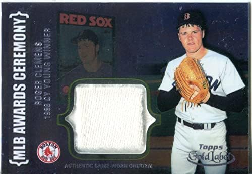 Роджър Клемънс 2002 Topps Gold Label Играта Изношенная Майк Игра на карти - MLB Играта Използвани Тениски