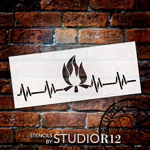 Шаблони Campfire Heartbeat Pulse от StudioR12 | Начало Декор за приключения на открито със Собствените си ръце