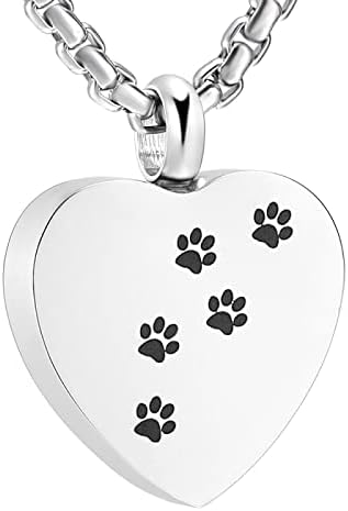 Паметни Украса за домашни Любимци PINOXI - Огърлицата за Спомен с Отпечатък от Лапа на Кучето/Котката във формата