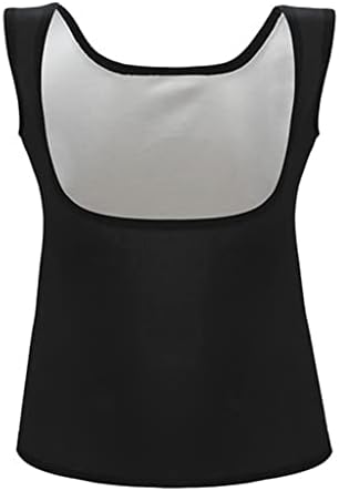 Плътен Женски безшевни спортен корсет, костюм за сауна, майк с цип, облегающая риза за отслабване (Цвят: черен