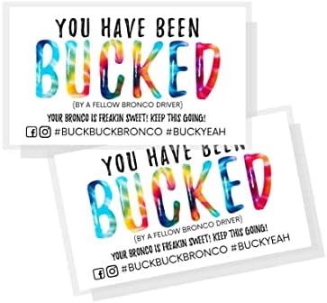 Да ви изневери | Buck Buck Bronco | 50 опаковки | Визитна картичка с размер 2 х 3.5 инча | Buck Buck Bronco
