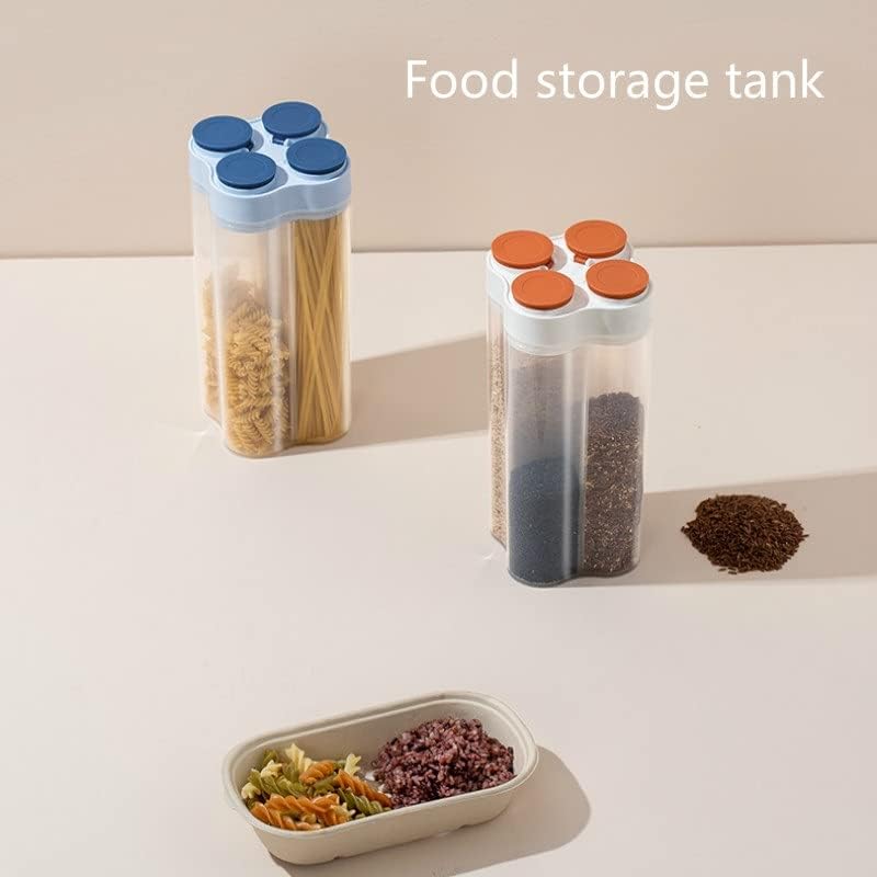 SDGH Многофункционална Многозерновая Запечатани банка с 4 Клетчатыми сухи зърна Кутия за съхранение на хранителни