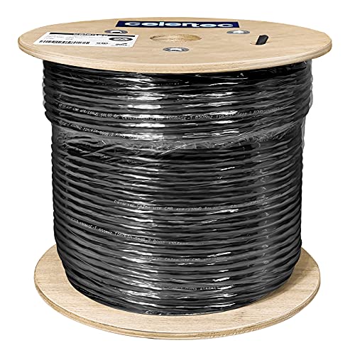 Ethernet кабел celertec основа cat6a, 1000 метра, 23AWG От плътен мед, Неекранирана Усукана двойка кабели UTP,
