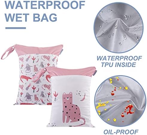 Чанта за мокри Пелени от Морската тъкан, Чанта за Влажни и сухи Памперси, Водоустойчив Множество чанта за Мокри
