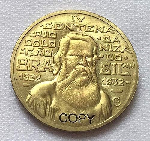 Монета на Повикване 1932 Бразилия Монети в купюри от 500 Рийз Копират Монети Копират Колекция от Бижута, Подаръци