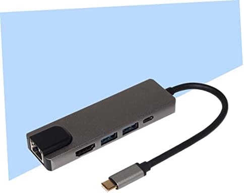Gigabit ethernet порт за зареждане на SOLUSTRE 5 в 1, който е съвместим с chromebook, многопортовый hub C USB