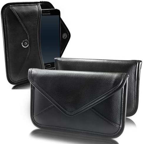 Калъф BoxWave, който е Съвместим с Samsung Galaxy M21s (Case by BoxWave) - Луксозни Кожена чанта-месинджър,