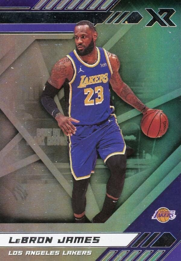 2020-21 Хрониките на Панини 289 Търговска картичка баскетболист в НБА Леброн Джеймс Лос Анджелис Лейкърс