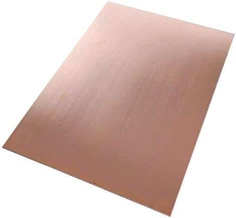 YUESFZ Чист Мед Метален лист Фолио Plate2.5x200x300 мм и Изрежете Медна Метална плоча, 200 mm x 300 mm x 2 mm