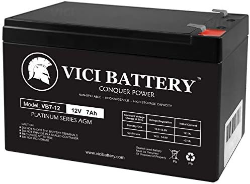 VICI Battery VB7-12 - 12V 7AH батерия за Преносим APC ES500, ES550, LS500, RBC110, RBC2 - Степенен продукт