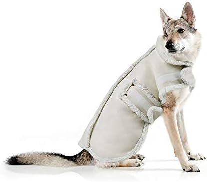 Зимно яке за кучета XUANQIFC, Топли Ветроупорен Пуловери за малки Кучета, Плътни Дрехи отвътре за куче със среден размер (XX-Large)