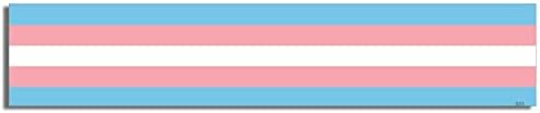 Gear Tatz - Дизайн на хартата в прилепнал за трансджендър - Гордостта на ЛГБТК - Стикери - 2 x 10 инча - Професионално