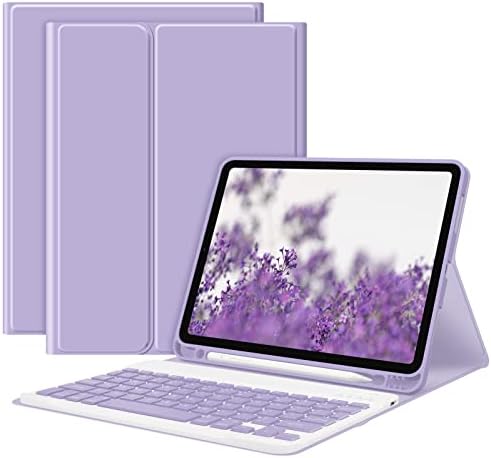 GOKOCO за iPad Air 4-то поколение 10,9-инчов Калъф за клавиатура 2020 Безжична Bluetooth клавиатура с Притежател на Молив Калъф за таблет за iPad Air 5-то поколение 2022 с Магнитна снимки?