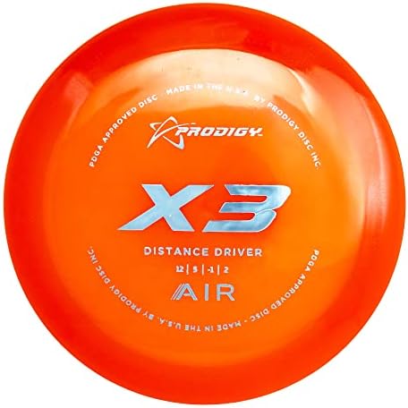 Prodigy Disc X3 AIR Distance Driver | Лек Дисков голф драйвер | Директен полет за Гористи области | Нов лек