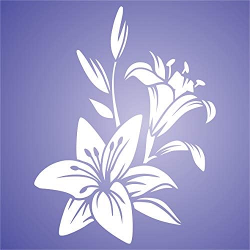 Шаблон с Великден Лилия, 8 x 10 инча (М) - Листа с цветни арумовыми каллами от многогодишни цветя за colorization