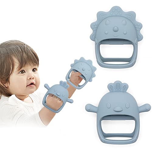 Детски Прорезыватель на Китката, Играчки-Ръкавици за никнене на млечни зъби за бебета, Santi & Me, Силиконови