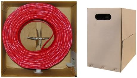 Ethernet кабел ACCL 1000ft Cat6 UTP, Плътен, Разтегателен, Червена, 1 бр