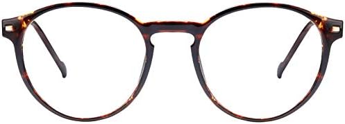 Дамски Блокер Очила TSEBAN Blue Light, Ретро Кръгли Очила за компютърни игри, които Правят напрежение в очите,