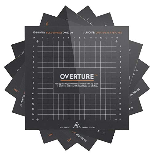 Повърхността за монтаж на OVERTURE 3D 200 mm x 200 mm (7,88 x 7,88') Усъвършенстване на стикер на платформа