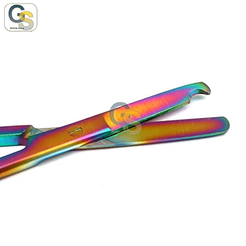 Комплект от 2 Цветни Титанови ножица Rainbow Бод 5,5 от Неръждаема Стомана, от онлайн МАГАЗИН G. S