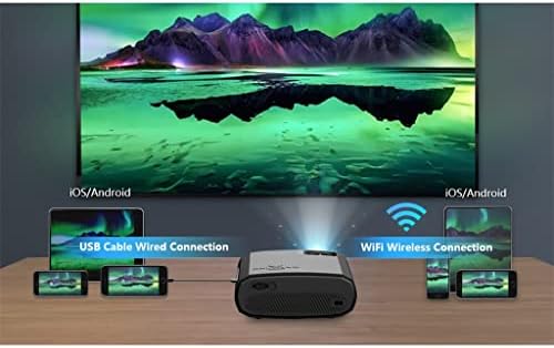 Дебел V50 Преносим 5g WiFi Проектора Mini Smart Real 1080p Full Hd Movie Proyector 200Led проектор Bluetooth