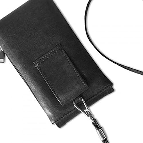 Произведено в Замбия Държава Любовта Телефон в Чантата си Портфейл Висящ Калъф За Мобилен Телефон, Черен Джоба