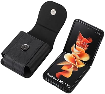 Кобур за телефон Hongliang от естествена кожа, Поясная Кобур за мобилен телефон Samsung Galaxy Z Flip 4/3, Z