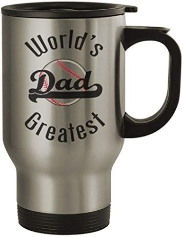 Най-големият бейзболен татко на света Middle of the Road 282 - Хубава Сребърна Пътна чаша с Тегло 14 грама