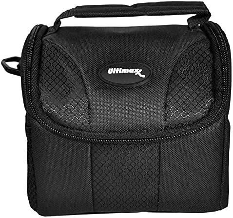 Компактна чанта-калъф с мека подплата, джобове с цип и отделения за аксесоари за Canon, Nikon и повечето slr