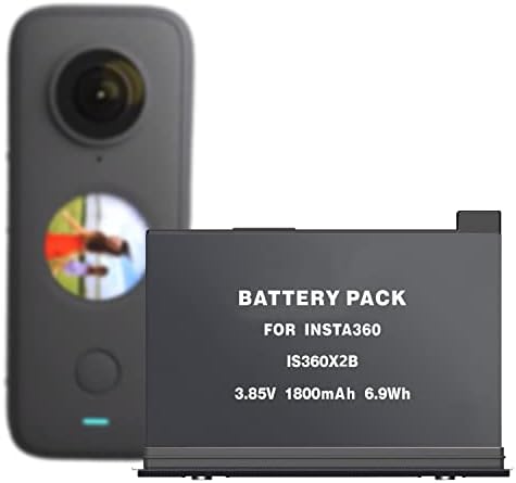 Преносимото батерия NBZZ, съвместим с батерия Insta 360 ONE X2 CINOSBT/B 3,85 В 1800 ма 6,93 Wh, Аксесоари Insta360