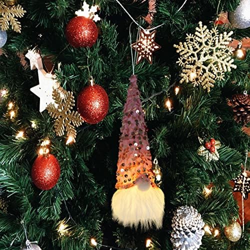Коледна Украса Плюшено Декор на Масата на Коледа Шведски Интериор Ведьмины Джуджетата Украса за масата и Подвесная Батарейная Венец за Стълби #0953