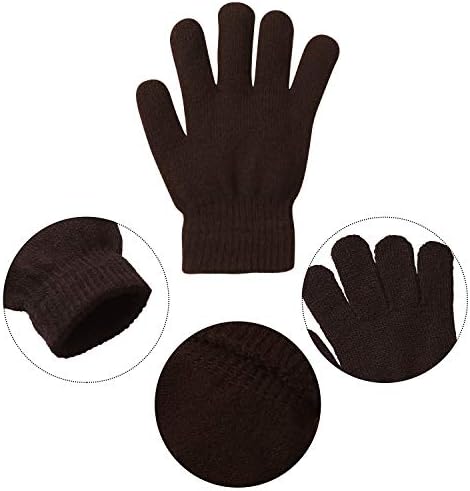 URATOT 15 Чифта Детски Ръкавици Топли Възли Магически Ръкавици с Пълни Пръсти и Вкара Чанта За Съхранение, за