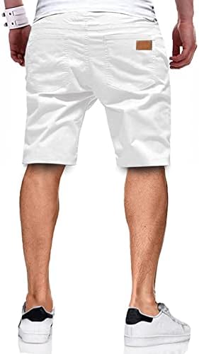 JMIERR Мъжки Ежедневни Панталони - Памучни Летни Плажни къси Панталони За голф От Еластична кепър лента през с завязками