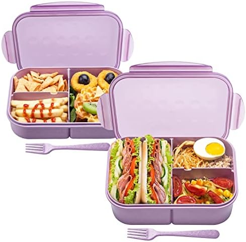 МИС BIG Bento Box, Bento-Обяд-бокс, Идеални Херметически bento-апарати за деца,Mom's Choice Kids Обяд-бокс, Без BPA и изкуствени оцветители, могат да се използват в микровълнова фурна и с