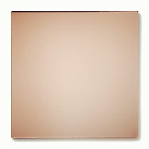 1/8 Комплект от 2 Огледални листа от розово злато, Огледален лист от акрилна пластмаса с готови полирани ръбове (застроена площ 11.875 x 11.875)