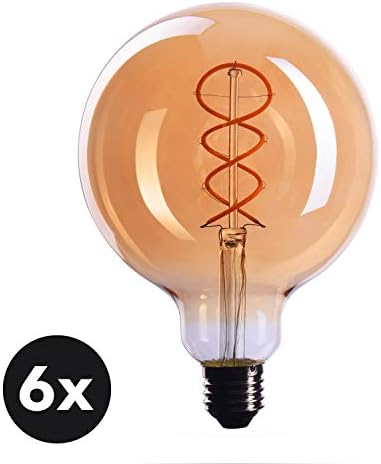 CROWN LED 6X Крушка на Едисон E26 Лампи с нажежаема Жичка, с регулируема яркост, 110-130 В Еквивалент на 40