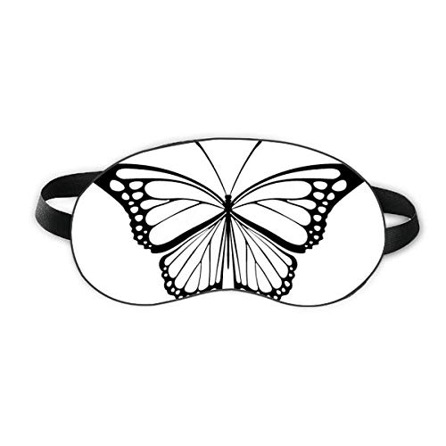 Прост пробата на Черна Пеперуда Sleep Eye Shield Мека Нощна Превръзка На Очите Със Сенчести покритие