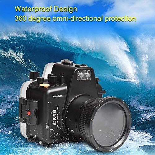 Морски Жаби за фотоапарат Nikon D810 60 м/195 метра Корпус Подводен Фотоапарат Водоустойчив Калъф