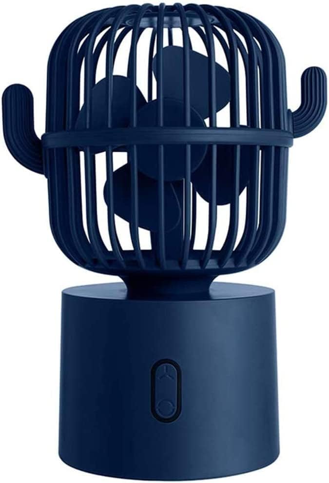 ISOBU LILIANG - Симпатичен Настолен USB вентилатор, Мини Персонален вентилатор за охлаждане Cactus, 3 Скорост