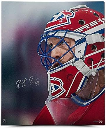 Платно с автограф Патрик Рояк Up Close & Personal 20 x 24 - Горната deca - Изкуството на НХЛ с автограф