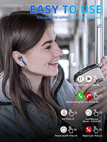 Безжични слушалки с шумопотискане, слушалки ENC Clear Покана с 4 микрофони, Bluetooth-Слушалки с 4 динамични