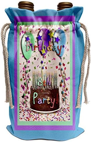 Дизайн на покана 3dRose Beverly Turner за рожден Ден - Шоколадова торта-покана За парти в чест на 8-ми рожден