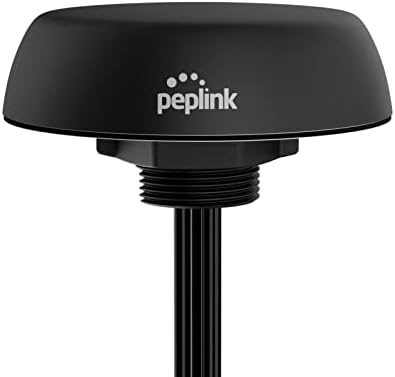Антена на мобилен оператор Peplink Mobility 40 Г, 4x4 Mimo 5G с GPS-приемник, SMA, 6,5 фута /2 м, Черно | ANT-MB-40