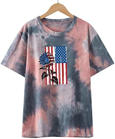 Тениска с Принтом Хартата на САЩ за Жените, Вдъхновяващи Тениски, Летни Модни Върхове