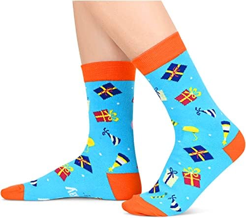 HAPPYPOP Забавни Чорапи Готини Чорапи за Жени, Мъже, Подаръци за чичо Съпруг на Леля